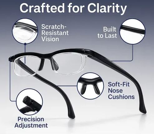 【ADJUSTABLE FOCUS GLASSES】See Every Moment Clearly With Alisanda!
