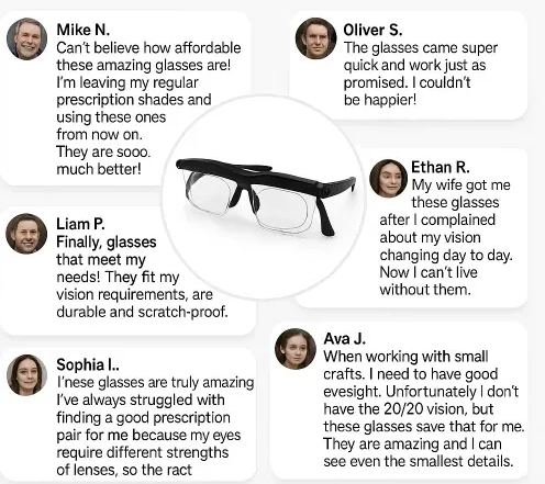 【ADJUSTABLE FOCUS GLASSES】See Every Moment Clearly With Alisanda!