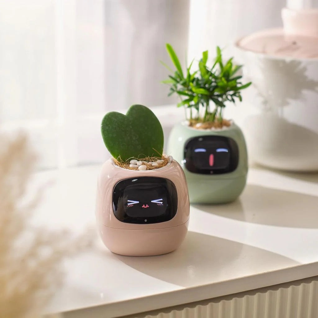  Smart Planter for Indoor Plants and Home Gardens with Fun Gardening Control, Compatible with Smart Home Devices