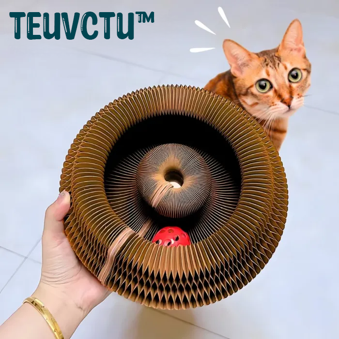 Cat Scratching Board Magnetic Cat Toy With Bell