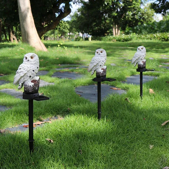 🔥HOT SALE -Led Solar Power Outdoor Garden Waterproof Owl Stake