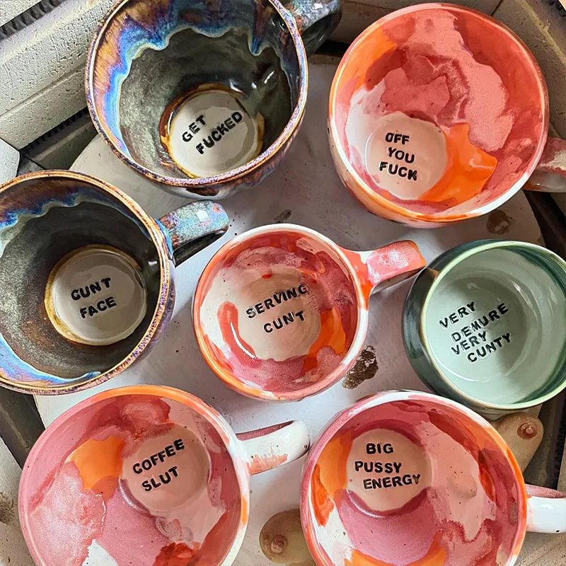 Jumbo Lightning Sweary Mug - COFFEE SLUT