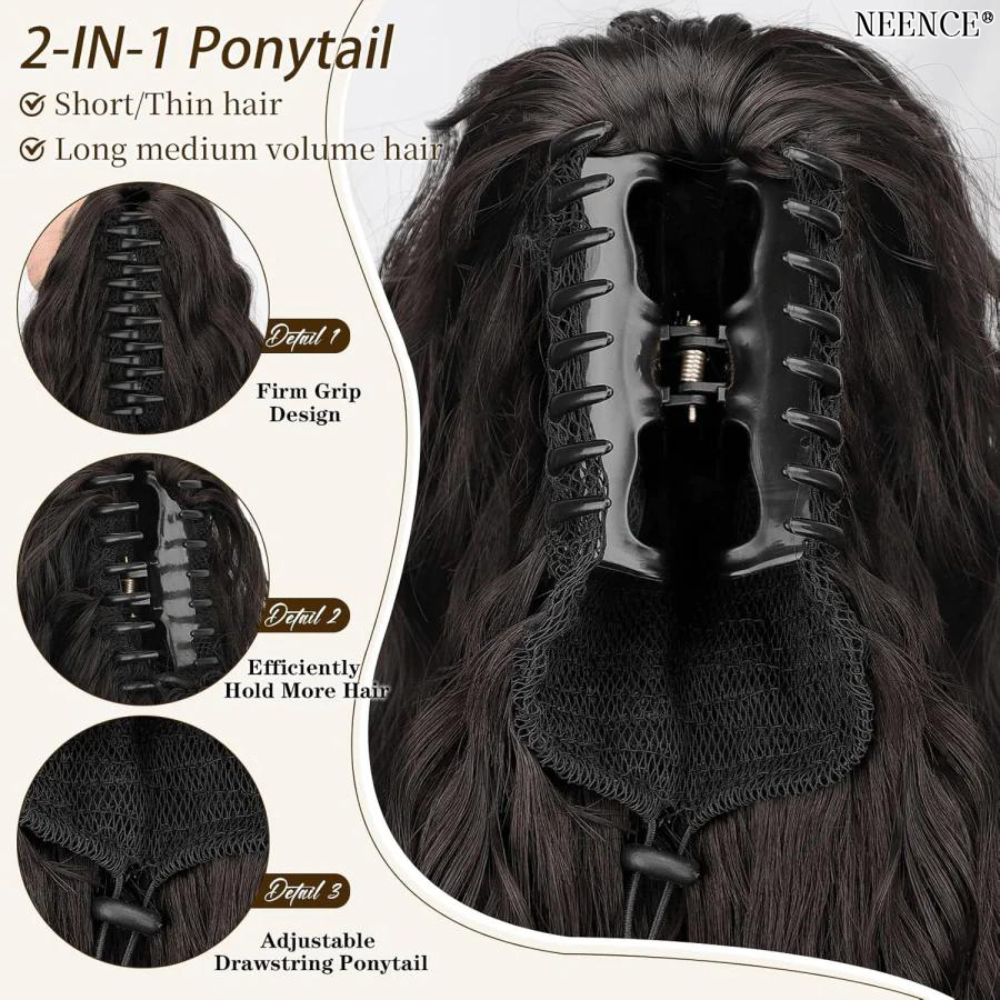 NEENCE®💜Claw Clip Ponytails --- 30 INCH🤯