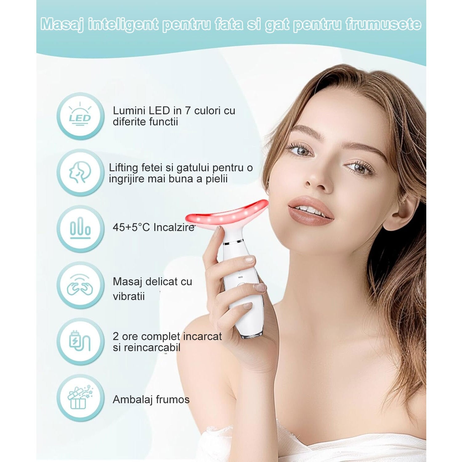 SkinGlow 7 în 1 – Aparat Profesional de Îngrijire Facială