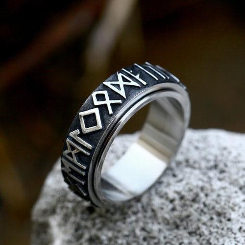 Buy 1 Get 1 Free🔥Retro Viking Rune Spin Anxiety Ring