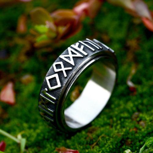 Buy 1 Get 1 Free🔥Retro Viking Rune Spin Anxiety Ring