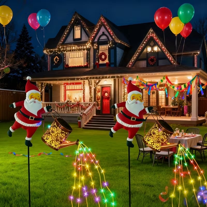 🎅 Solar lamp "Santa Claus" - Magical light fills the garden with festive glow. ✨