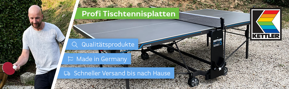 Kettler tafeltennistafels, TT tafels, outdoor tafeltennistafels