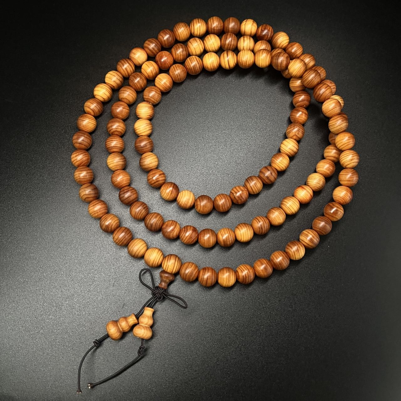 Wooden bracelet 8.6mm L:52cm