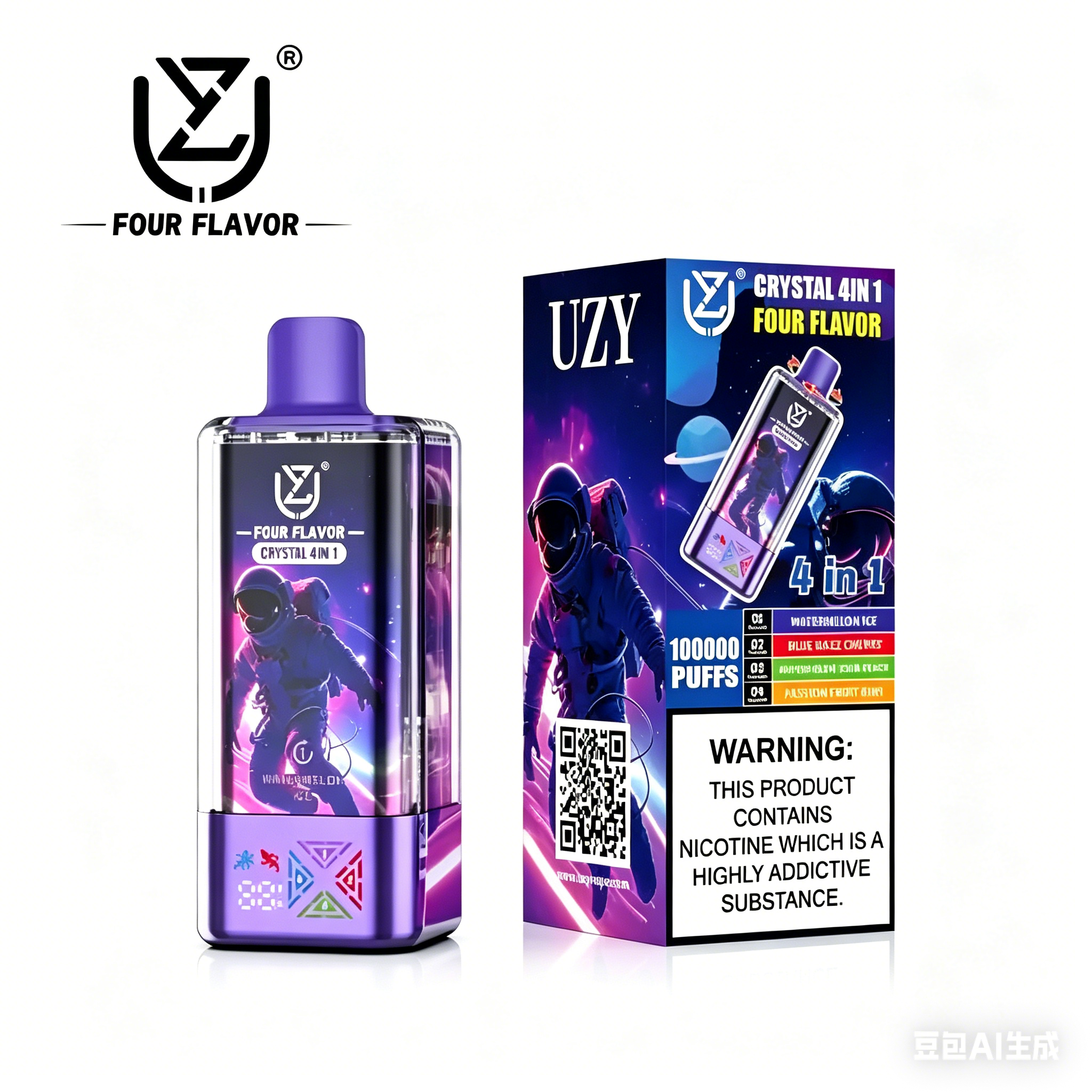UZY 100000 Puffs 4in1 Einweg Vape | Deutsche Lager • Schnelle EU Lieferung