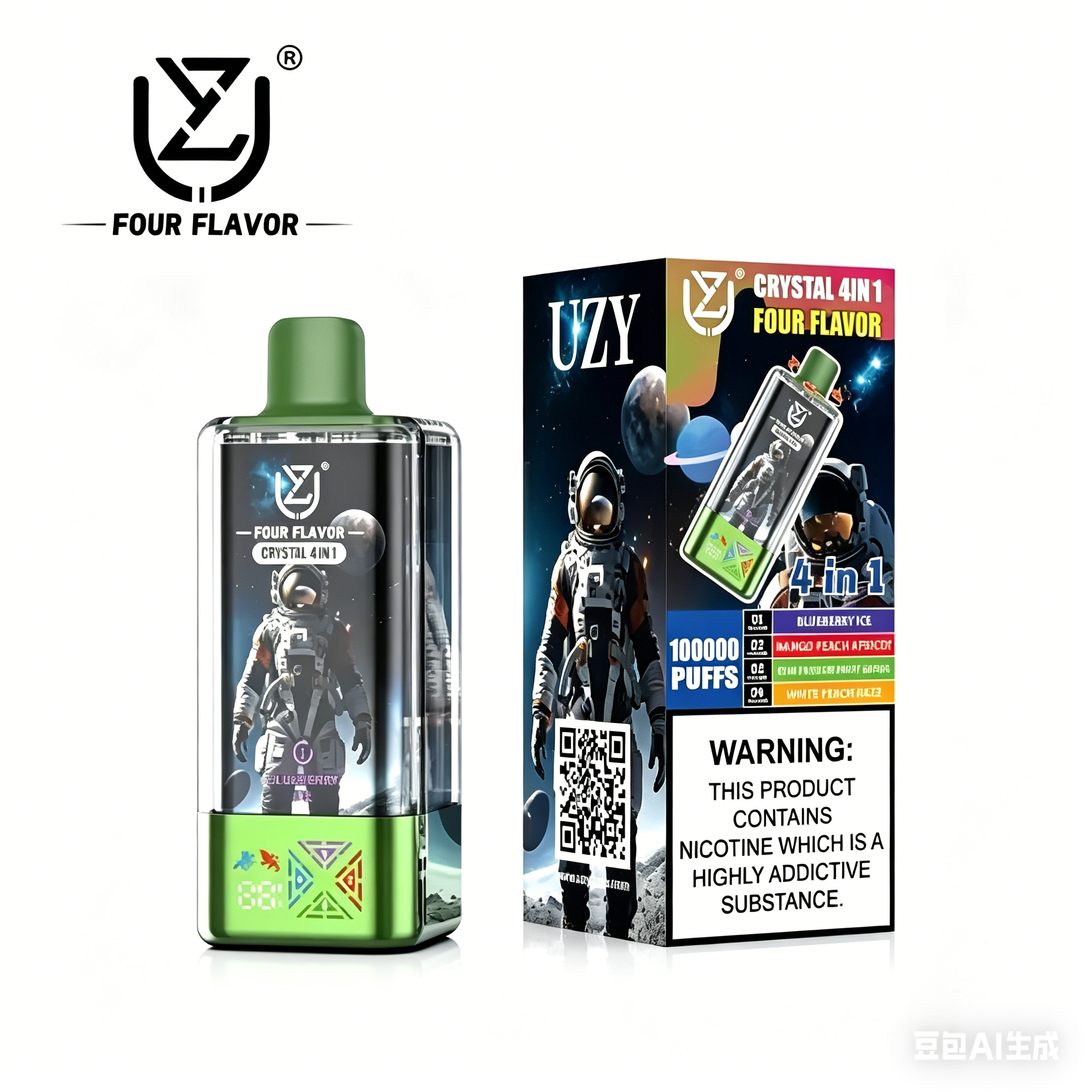 UZY 100000 Puffs 4in1 Einweg Vape | Deutsche Lager • Schnelle EU Lieferung