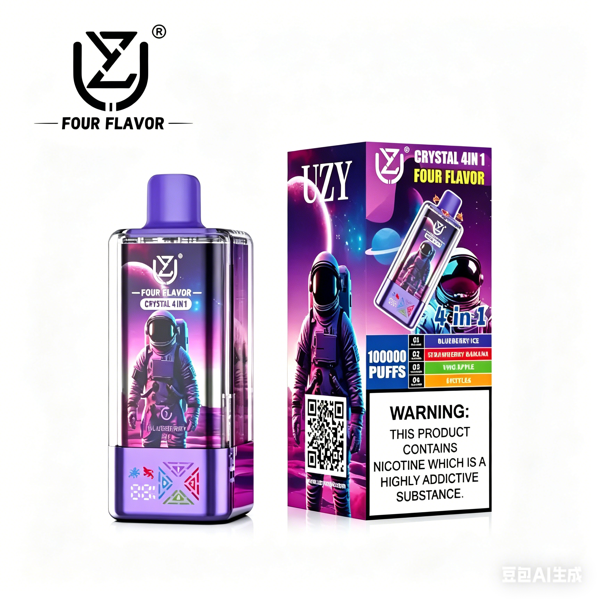 UZY 100000 Puffs 4in1 Einweg Vape | Deutsche Lager • Schnelle EU Lieferung