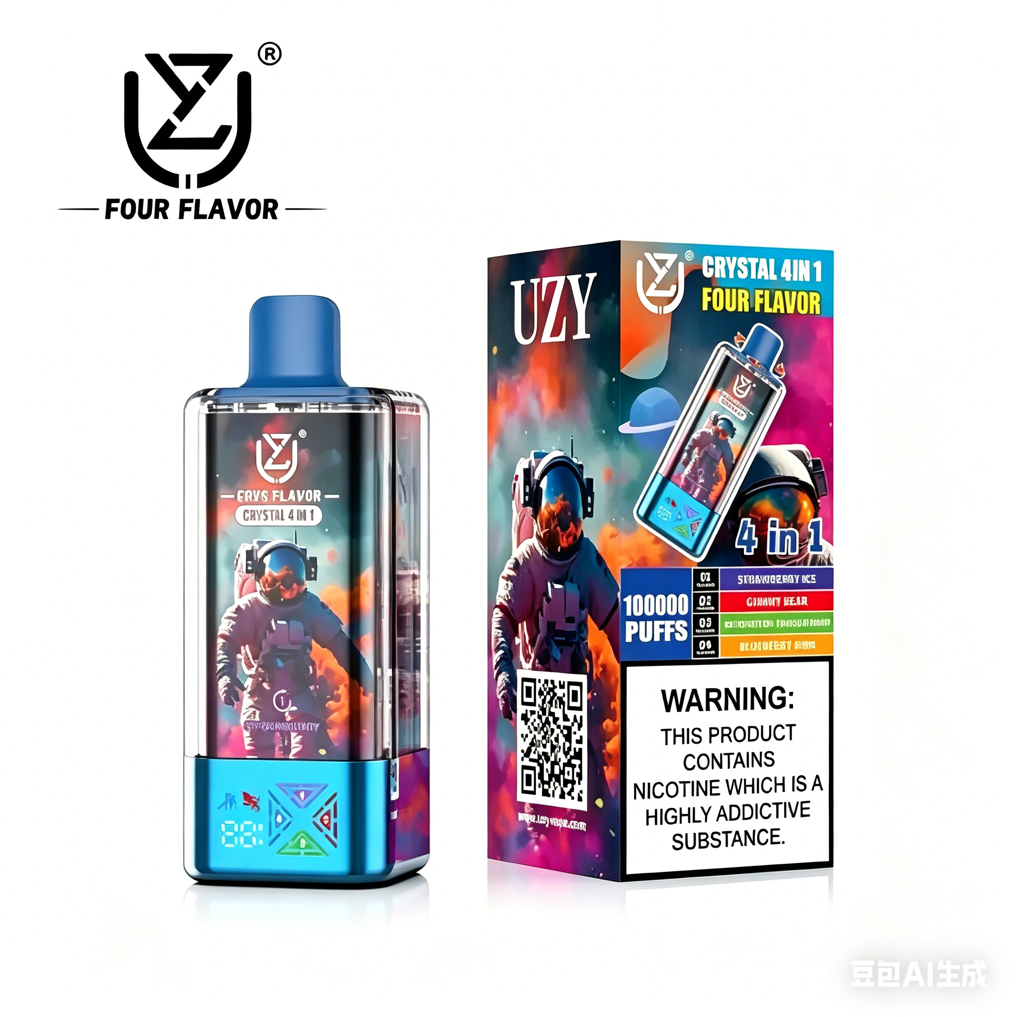UZY 100000 Puffs 4in1 Einweg Vape | Deutsche Lager • Schnelle EU Lieferung