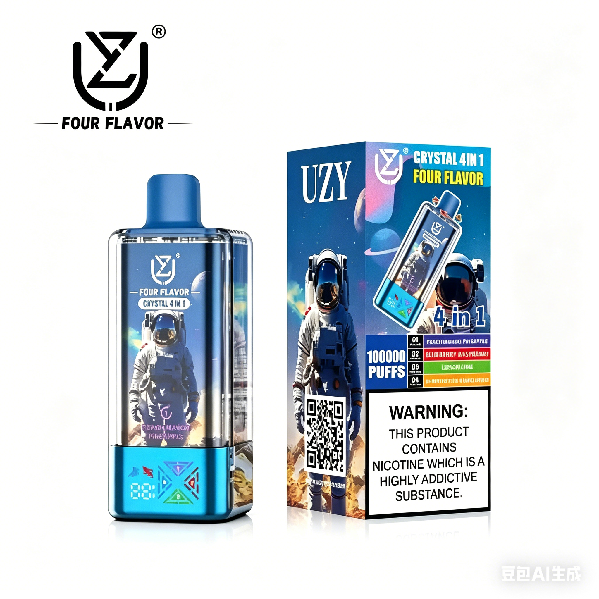 UZY 100000 Puffs 4in1 Einweg Vape | Deutsche Lager • Schnelle EU Lieferung