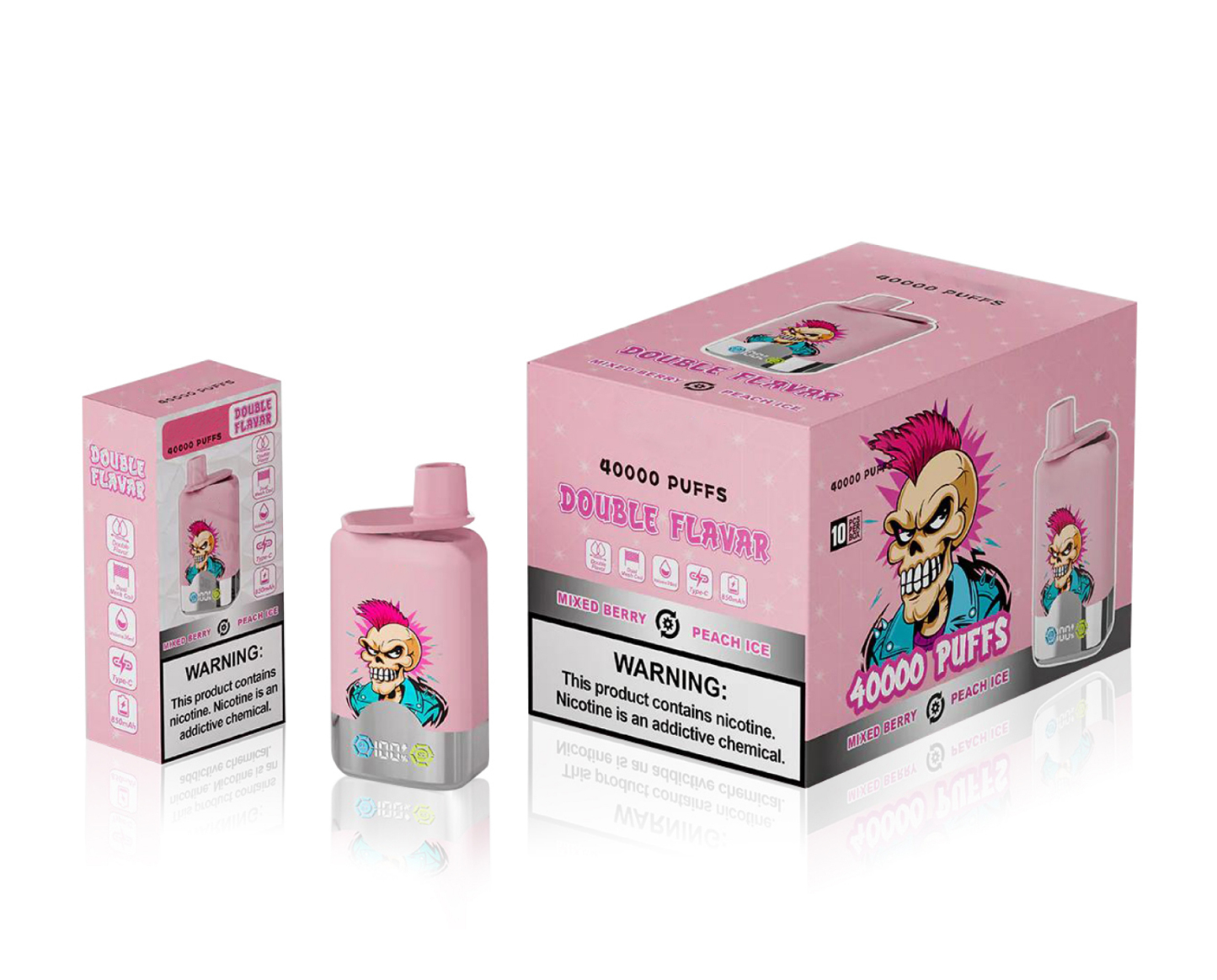 Auf Lager (EU) 2 in 1, 40K groß Zügen Einweg Vape