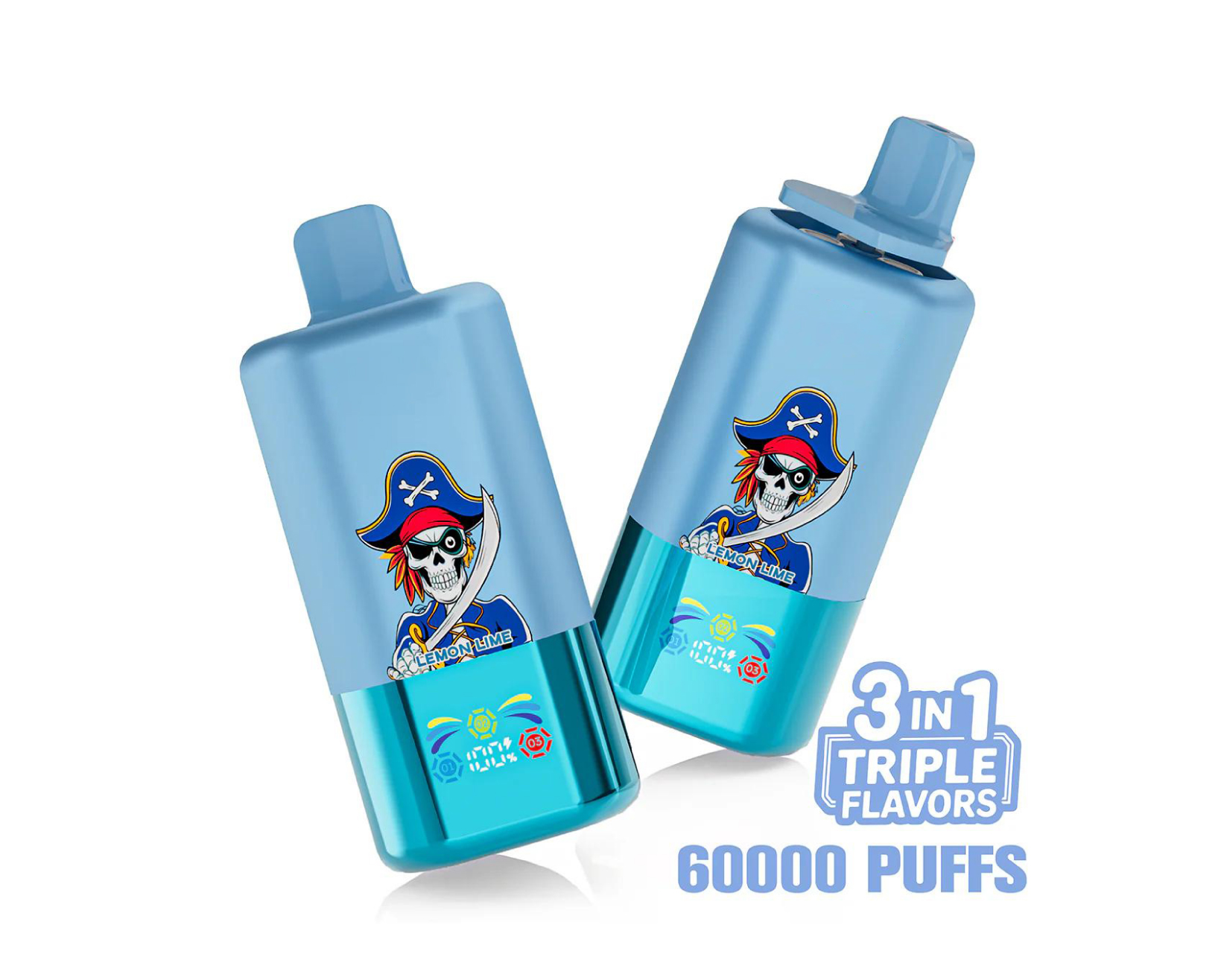 Auf Lager (EU) 3 in 1, 60K groß Zügen Einweg Vape