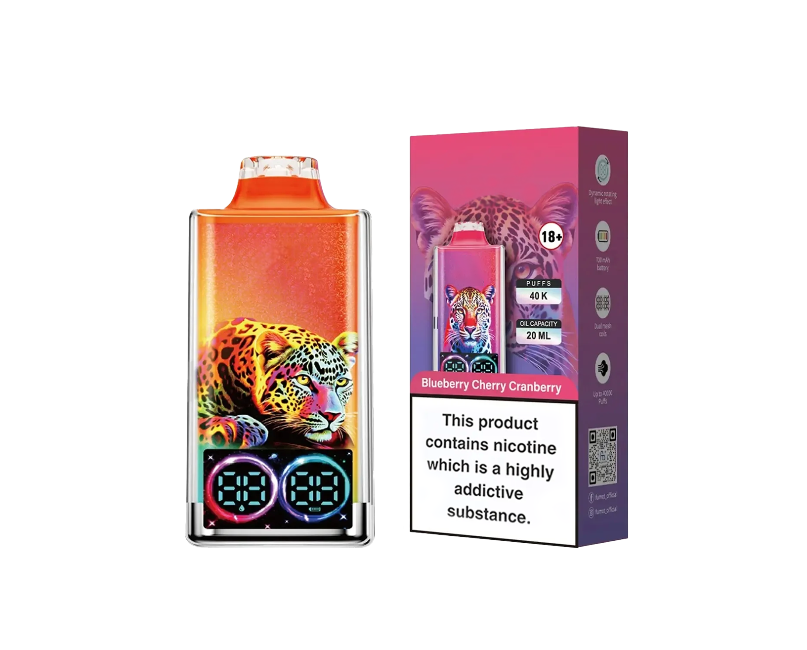 40K Puffs Refillable Leopard Device