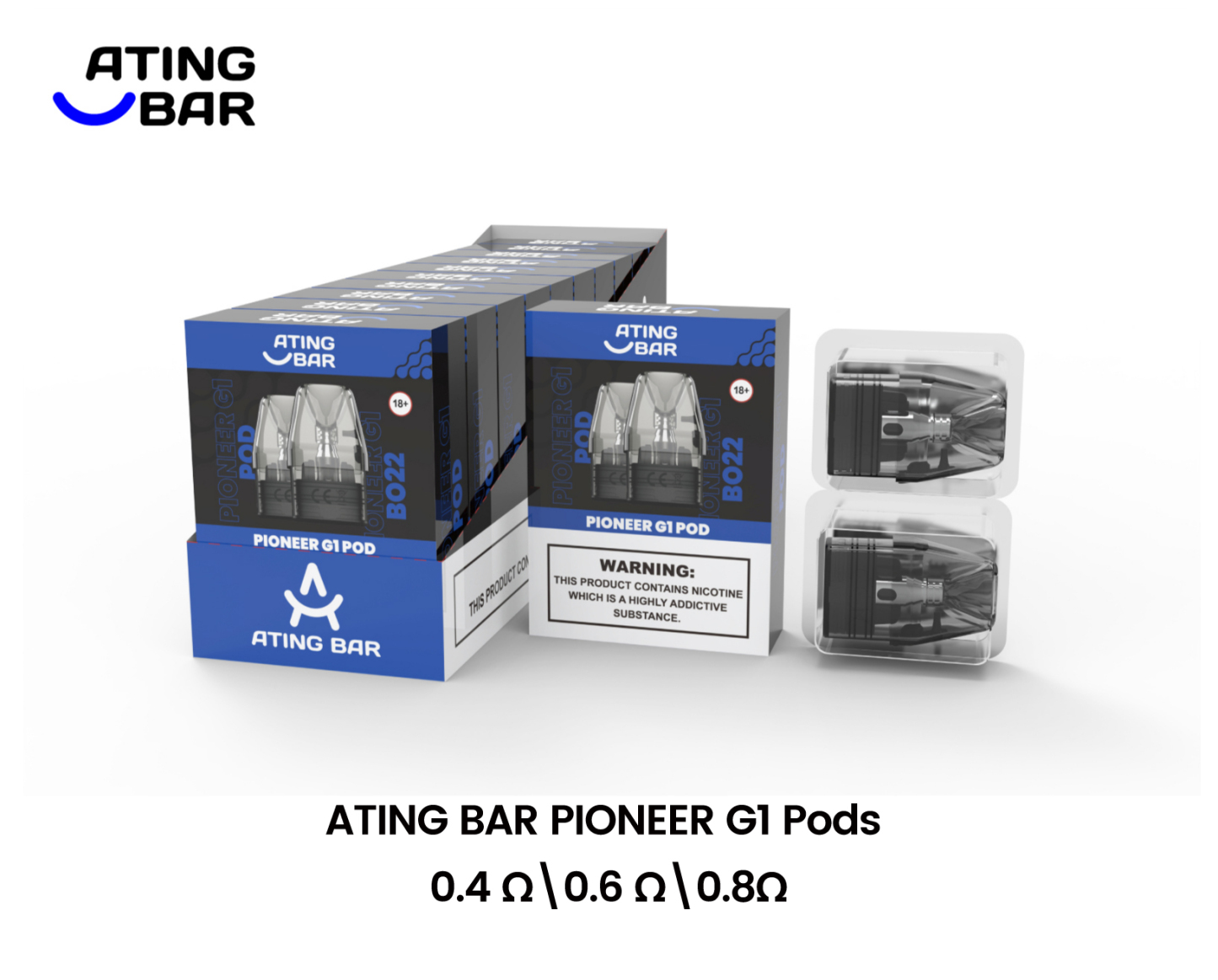 ATINGBAR PIONEER SERIE SINGLE COIL PODS* 2er-PACK