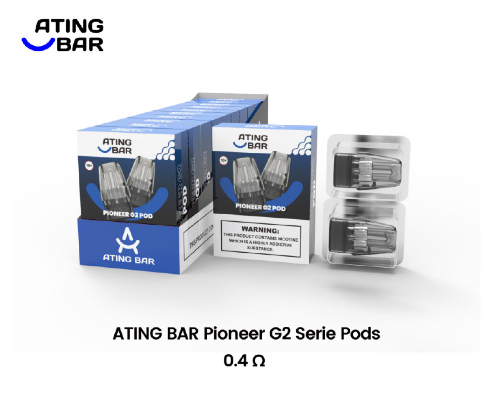 ATINGBAR PIONEER SERIE DOUBLE COIL PODS* 2er-PACK