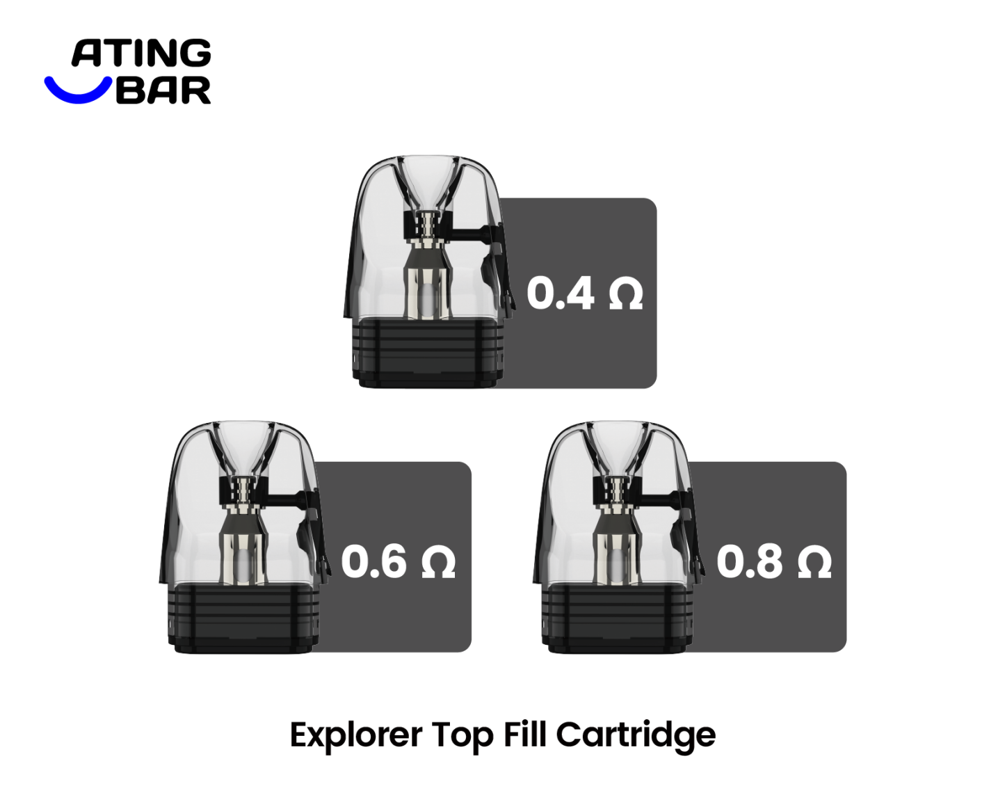 ATINGBAR EXPLORER SERIE PODS* 3er-PACK