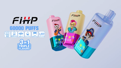 Auf Lager (EU) 3 in 1, 60K groß Zügen Einweg Vape