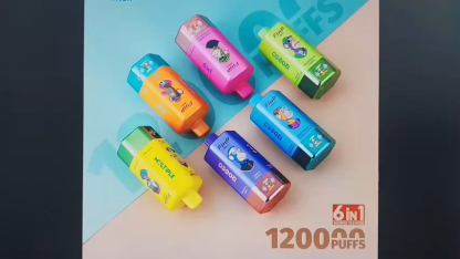 Auf Lager (EU) 6 in 1, 120K groß Zügen Einweg Vape