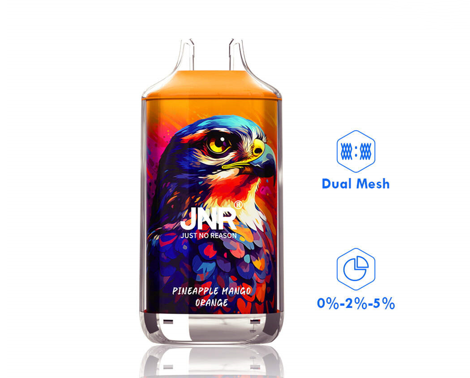 auf Lager (CN) JNR Falcon 16K Einweg Vape in transparenz Hülle