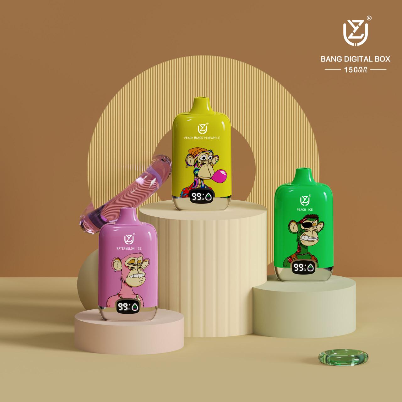 UZY 15K Puffs Disposable Vape – 15000 Puffs Rechargeable Vape with Mesh Coil & LED Display EU Stock