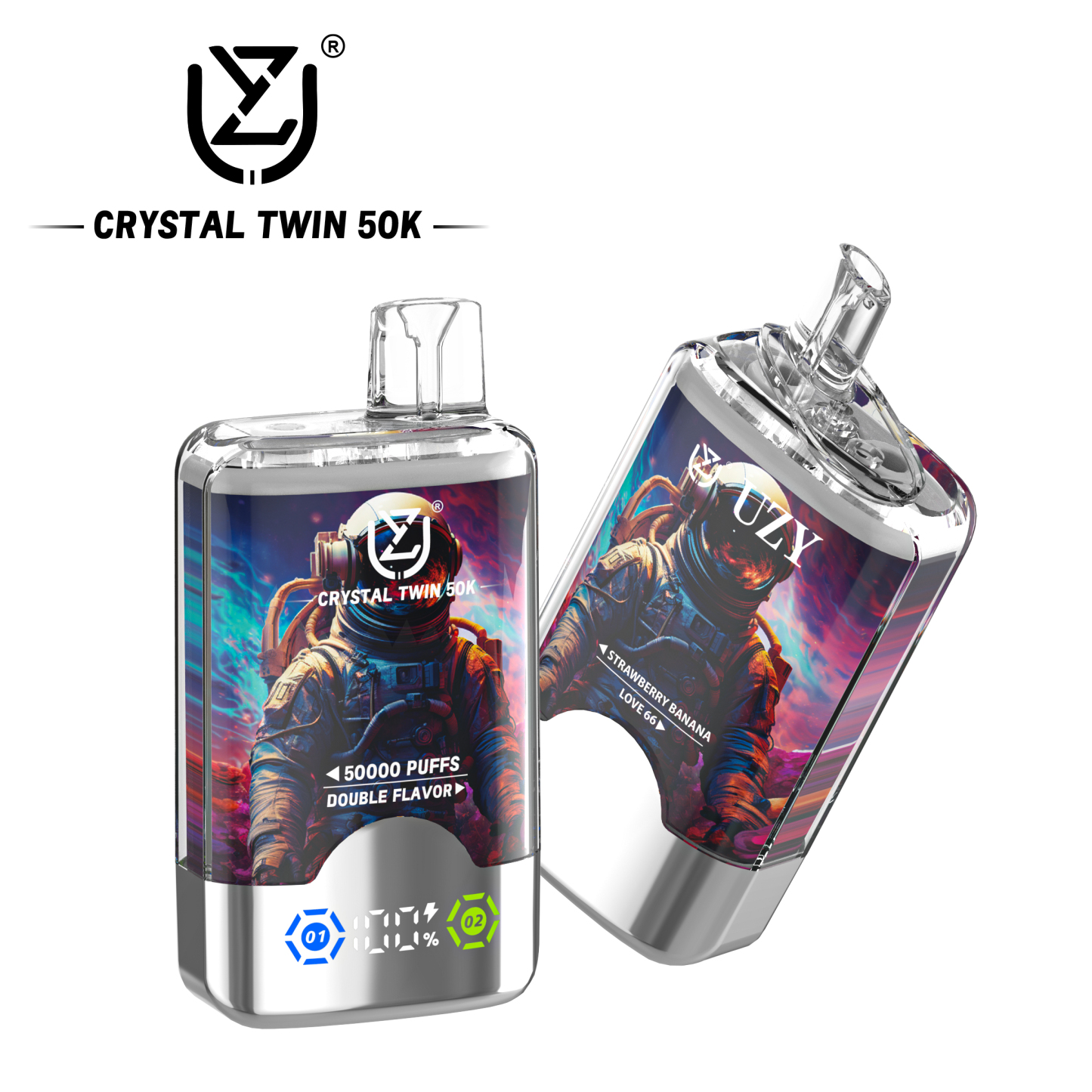 UZY 50K Puffs Disposable Vape – 50000 Puffs Rechargeable Vape with Mesh Coil & LED Display EU Stock