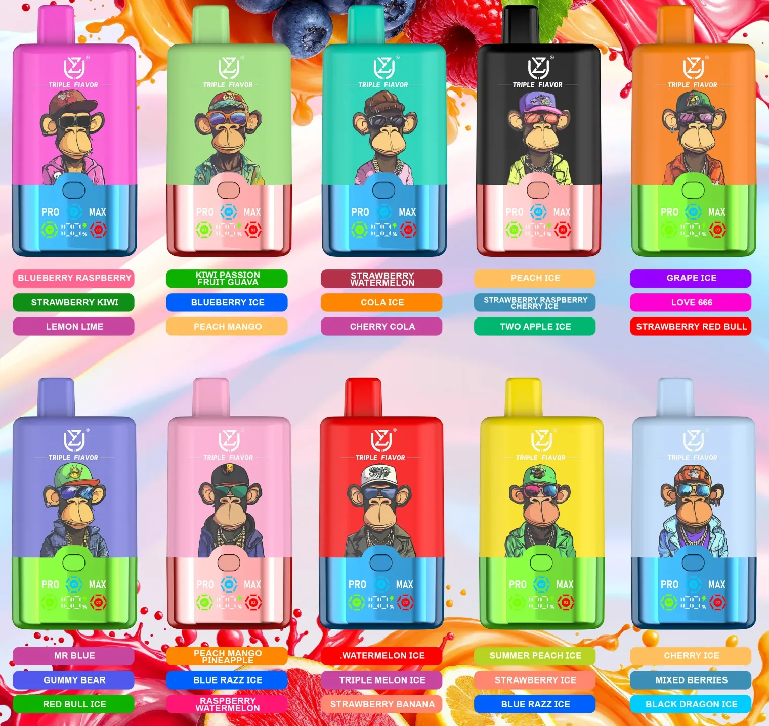 UZY 60K Puff 3 Flavors in 1 Disposable Vape | Big Puff Adjust Vape Flavors