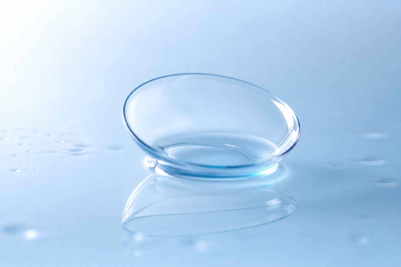 moodyPlus clear contact lens close-up