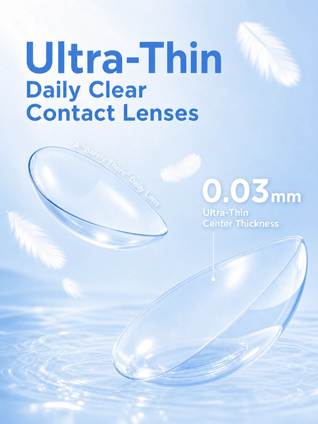 moody A 0.03mm ultra-thin daily contact lens