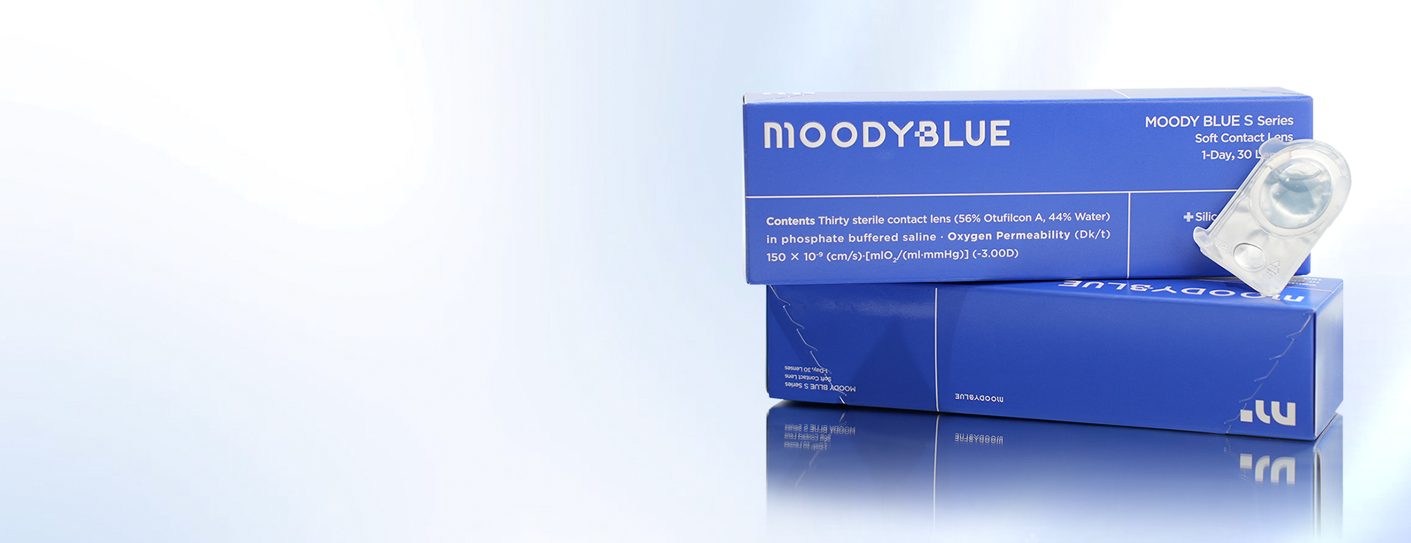 {"default":"A detailed product display of moodyblue's high-performance disposable contact lenses, available to buy online. This image showcases the advanced, medical-grade design of our affordable contact lenses, engineered for superior eye health. We offer a full range of cheap and discount contact lenses that prioritize comfort and safety."}
