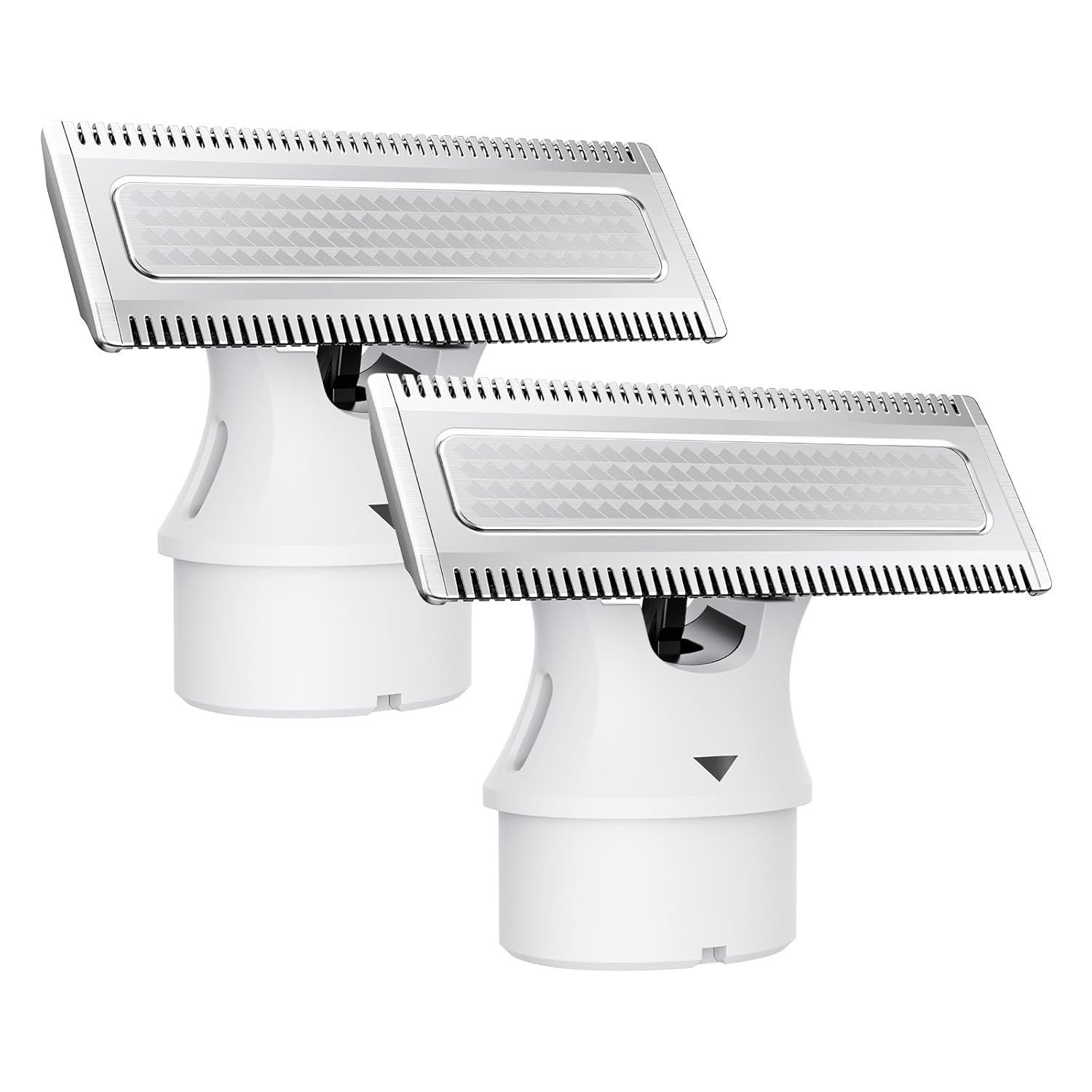 Magnetic Replacement Blades, Genuine Replacement Blades for H1 & H3 Electric Shaver and Trimmer, Easy Snap-On & Rinseable, Durable Stainless Steel, Trim, Edge and Shave, 2 Pack，White