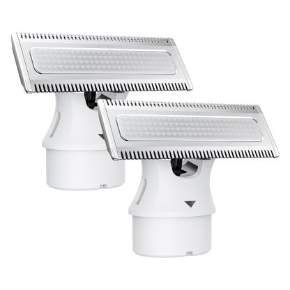 Magnetic Replacement Blades, Genuine Replacement Blades for H1 & H3 Electric Shaver and Trimmer, Easy Snap-On & Rinseable, Durable Stainless Steel, Trim, Edge and Shave, 2 Pack，White