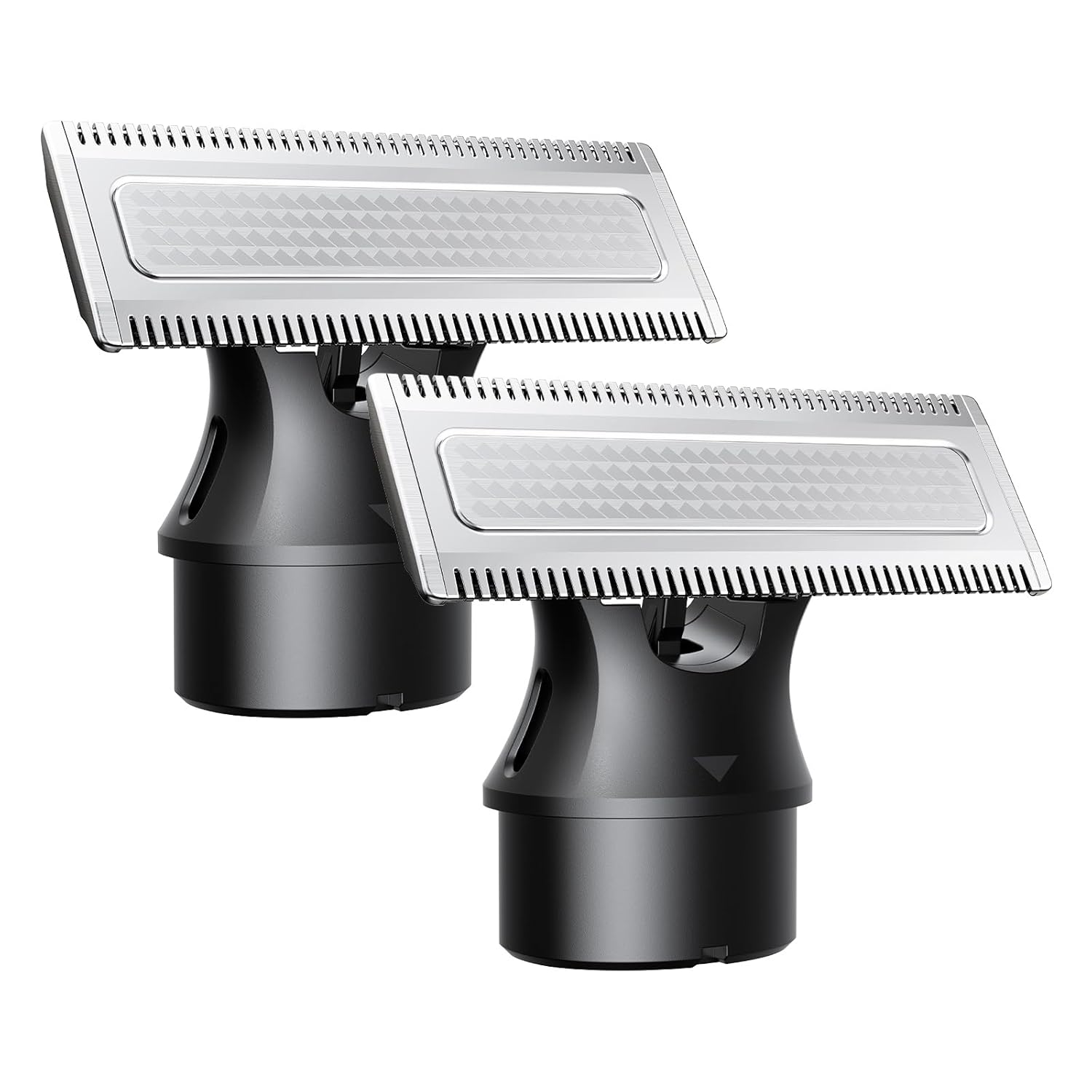 Magnetic Replacement Blades, Genuine Replacement Blades for H1 & H3 Electric Shaver and Trimmer, Easy Snap-On & Rinseable, Durable Stainless Steel, Trim, Edge and Shave, 2 Pack，Black