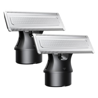 Magnetic Replacement Blades, Genuine Replacement Blades for H1 & H3 Electric Shaver and Trimmer, Easy Snap-On & Rinseable, Durable Stainless Steel, Trim, Edge and Shave, 2 Pack，Black