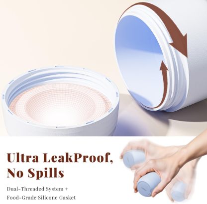 Trimcoo New Travel Toiletry Containers [Ultra Leakproof] TSA-Approved, PLA Hard Shell Jars with 5 Magnetic Labels, Wide Mouth Bottles for Lotion, Cleanser, Shampoo, Conditioner, Blue, 3 Pack, 1OZ