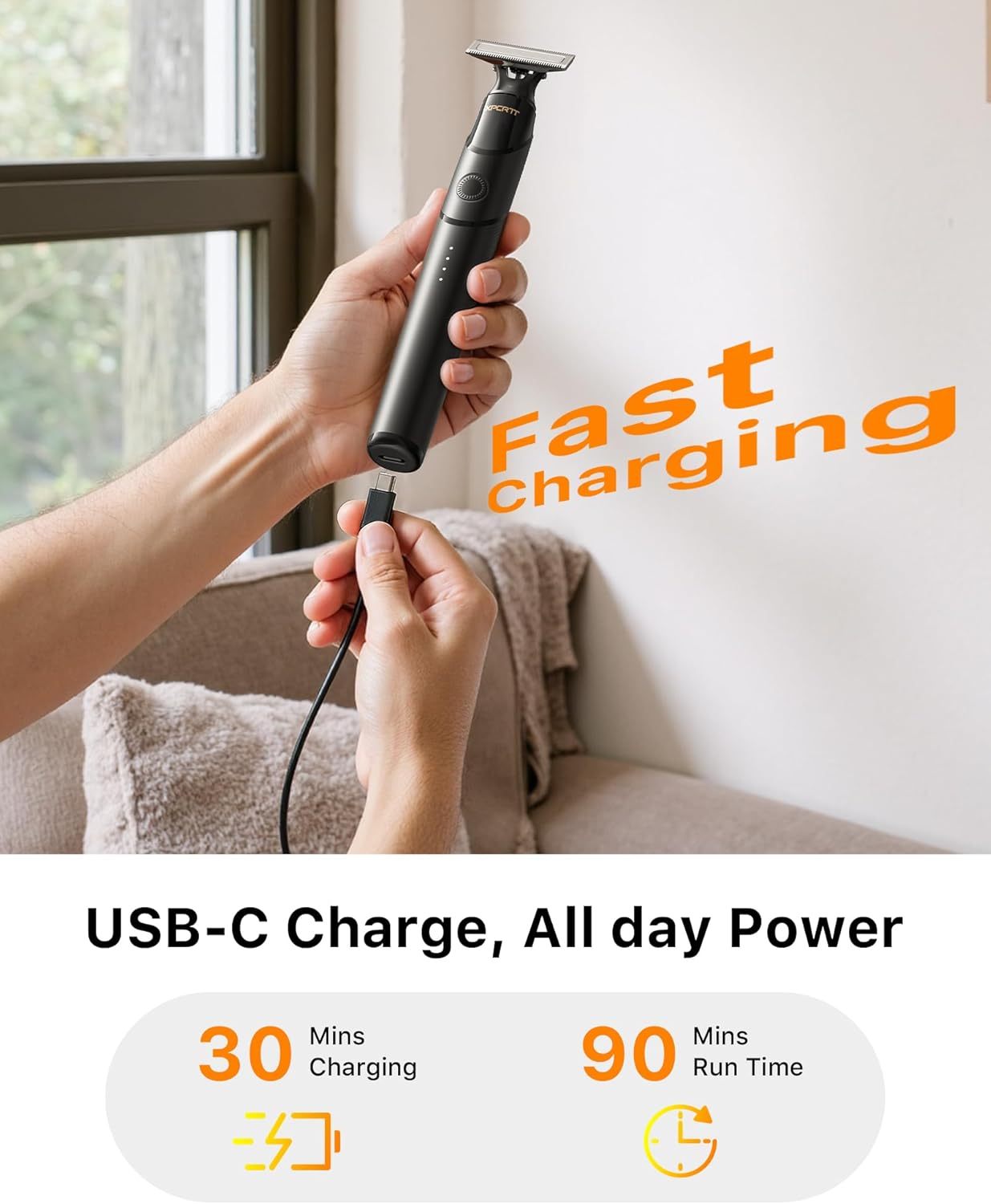 2025 Upgraded Beard & Nose Hair Trimmer Kit, [All-in-One] 12 in 1 Rotating Comb, Travel Body Hair Electric Shaver for Men, USB-C Fast Charging, Painless Razor Waterproof Wet/Dry, Black(Pack)