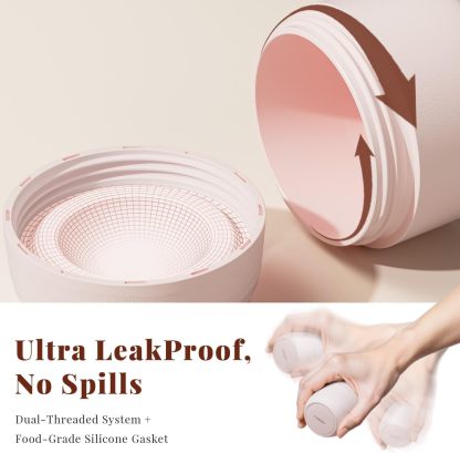 Trimcoo New Travel Toiletry Containers [Ultra Leakproof] TSA-Approved, PLA Hard Shell Jars with 5 Magnetic Labels, Wide Mouth Bottles for Lotion, Cleanser, Shampoo, Conditioner, Pink, 3 Pack, 1OZ