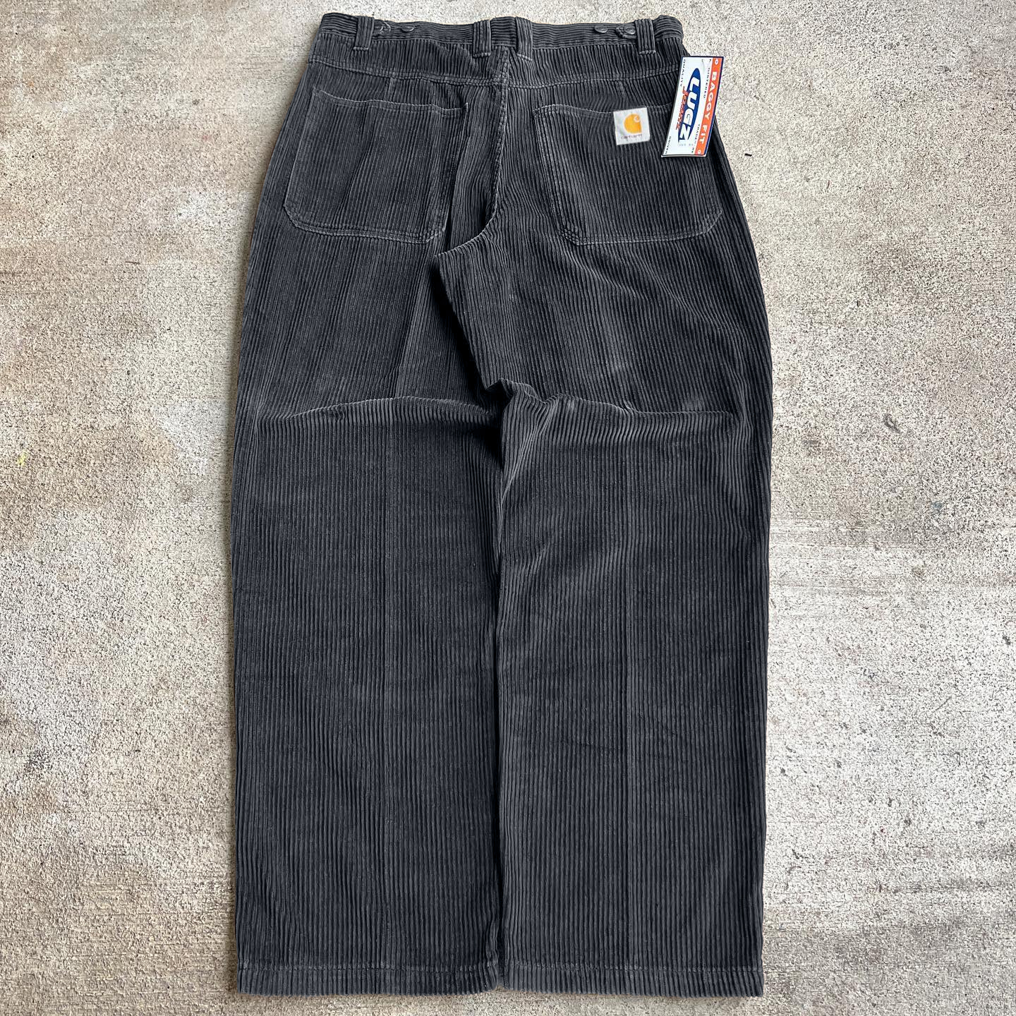 Men's solid color corduroy casual trousers