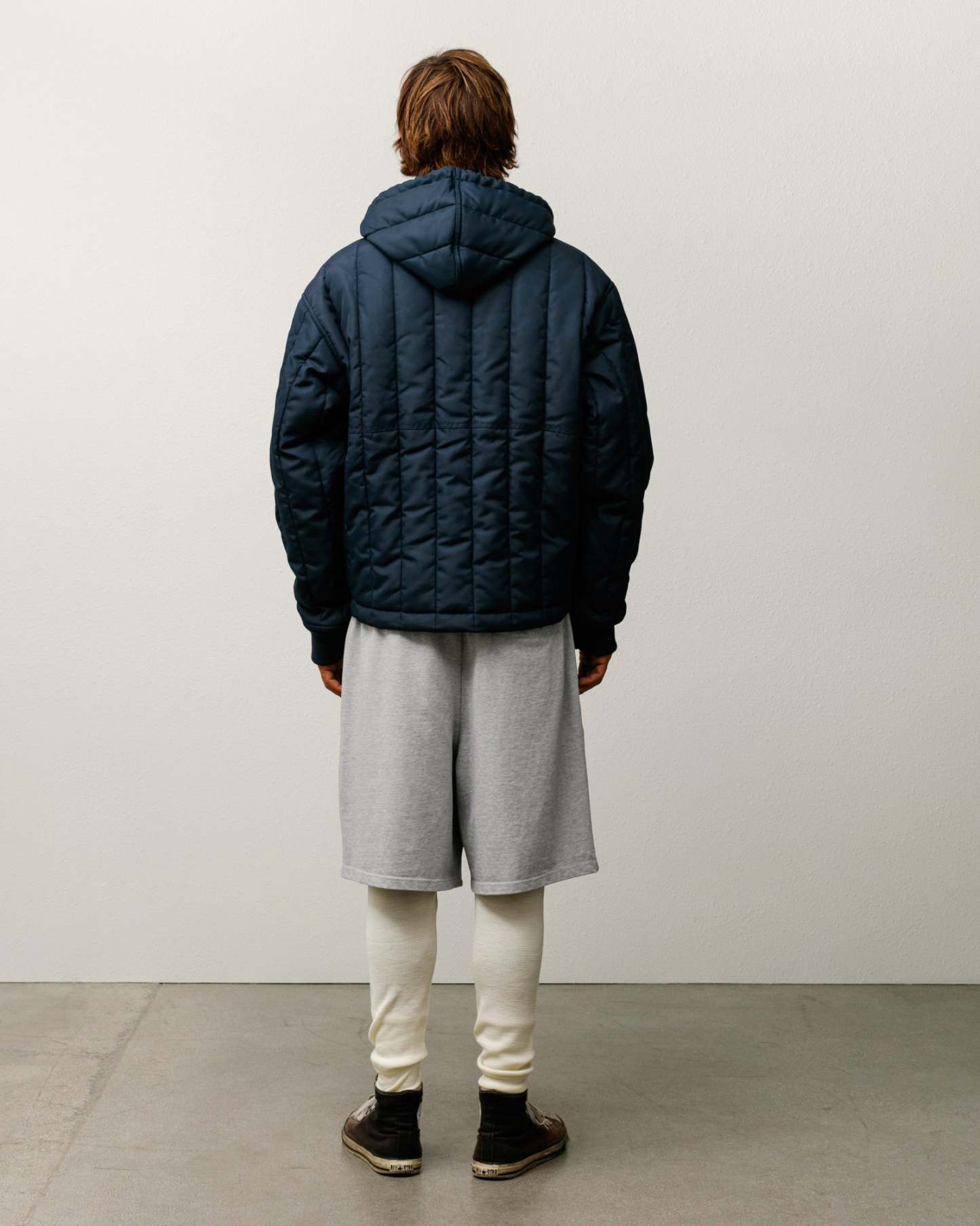 QUILTED NYLON WORK JACKET