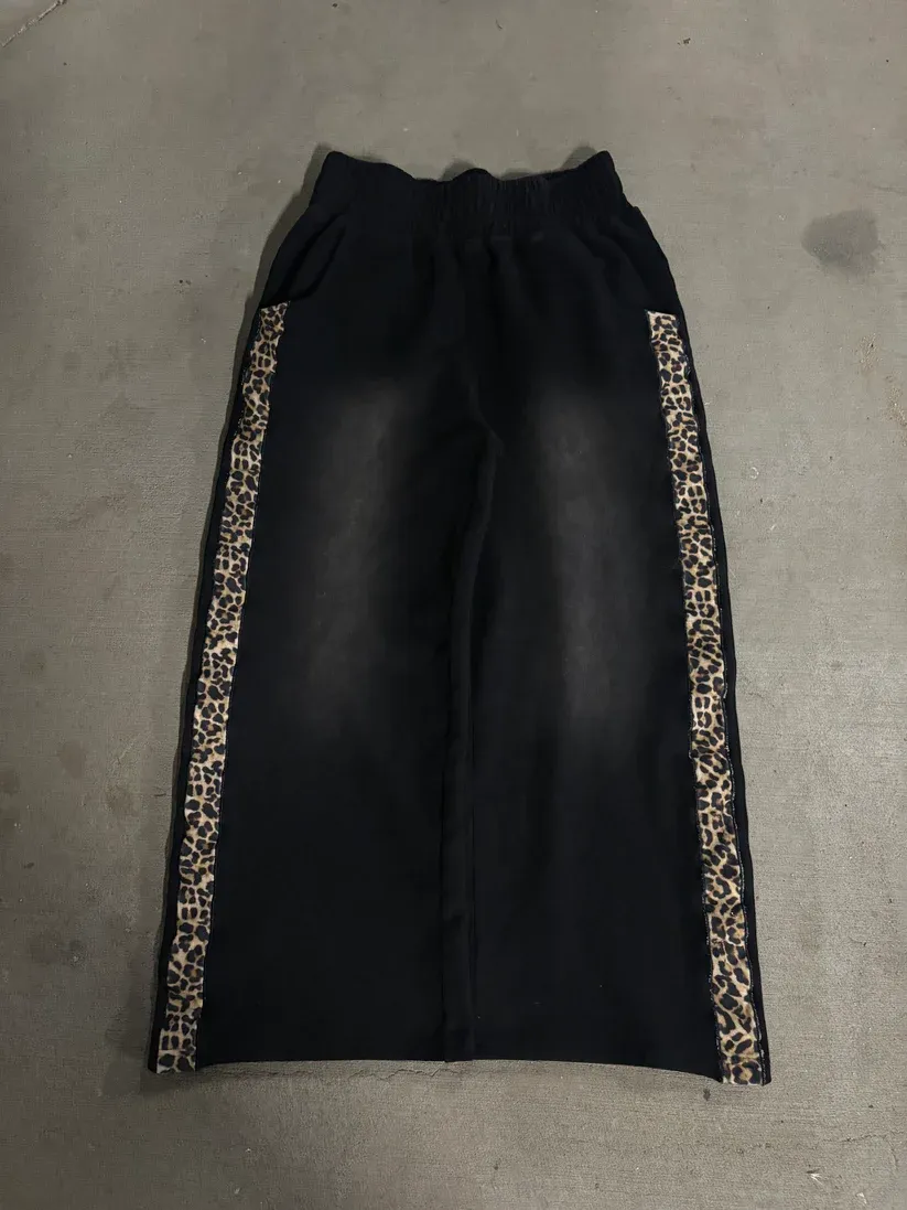 “cheetah stripe” zip hoodie set