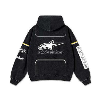 Retro Red Alpinestars Racing Washed Hoodie