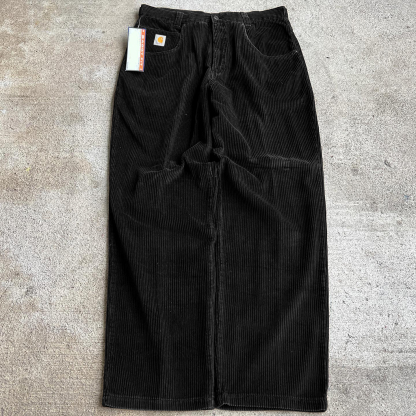 Men's solid color corduroy casual trousers