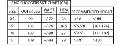 LFR Wide Leg Joggers in Noir