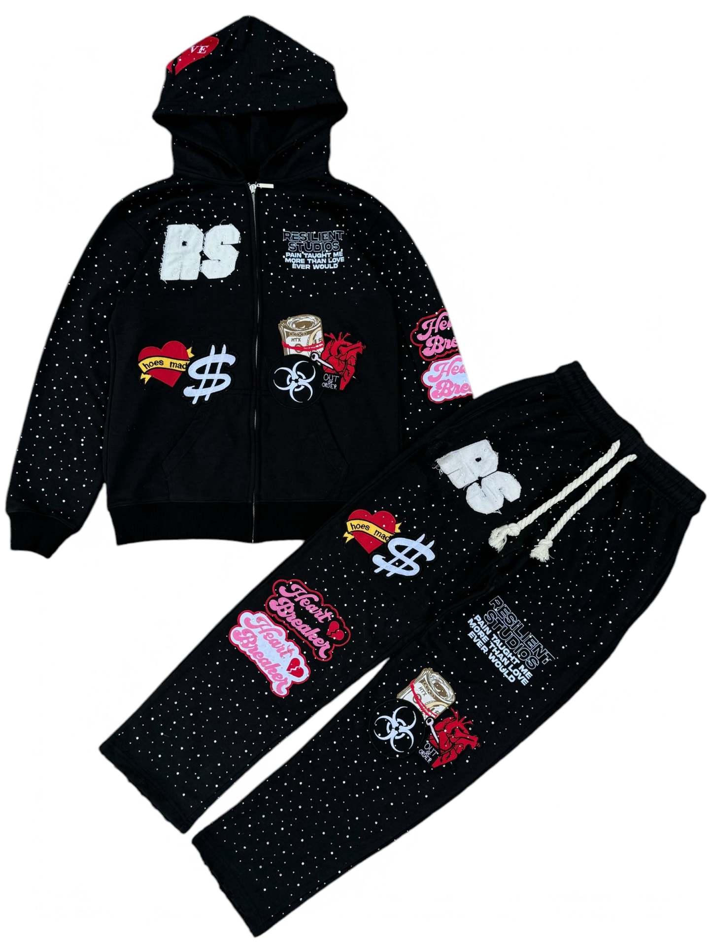 RS  SWEATSUIT- BLACK