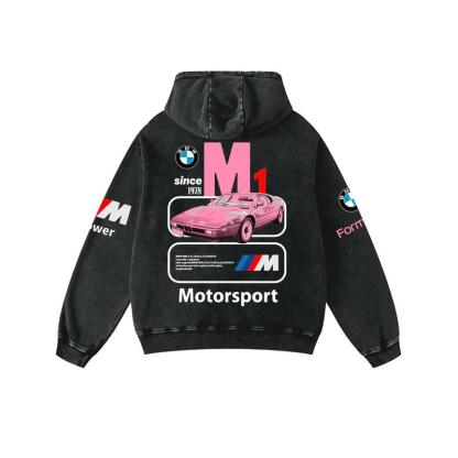 Retro BMW Motorsport Racing Washed Hoodie 