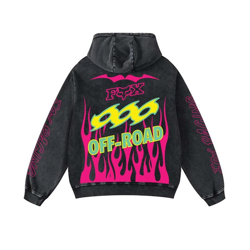 Retro Fox Racing Off-road Washed Hoodie 