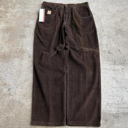 Men's solid color corduroy casual trousers